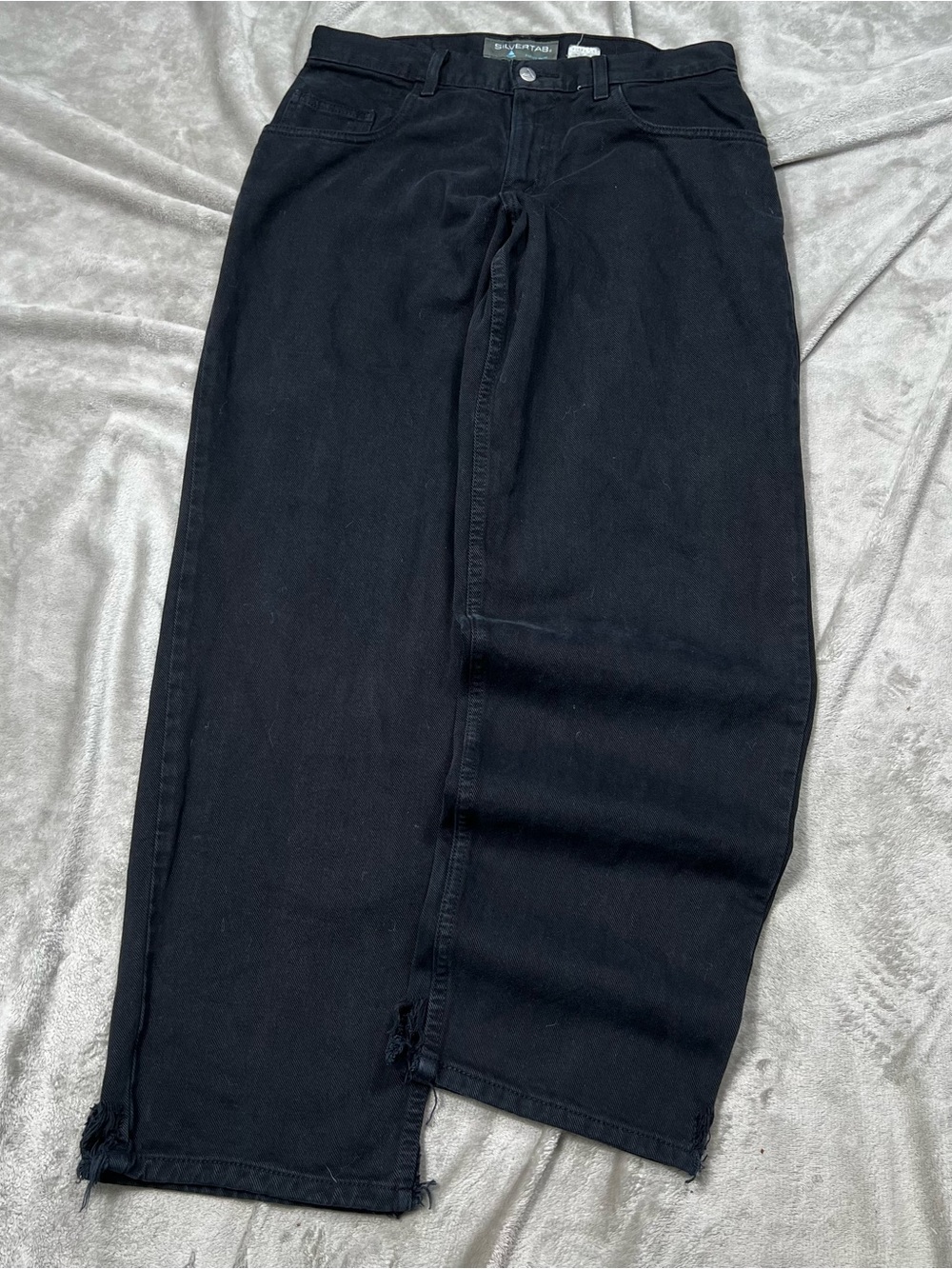Vintage Levi's Silvertab Baggy Jeans Mens 31x32 Dark Blue Grunge Skater Y2K